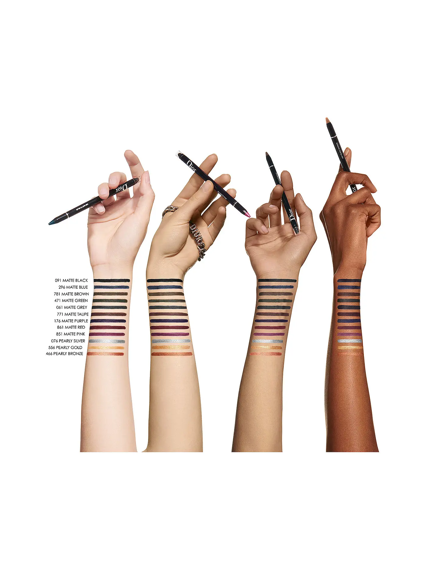 DIOR | Augenkonturenstift - Diorshow 24H* Stylo Wasserfester Eyeliner ( 091 Matte Black ) | gold